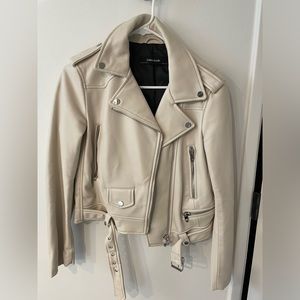 Zara Basic Faux Leather Jacket
